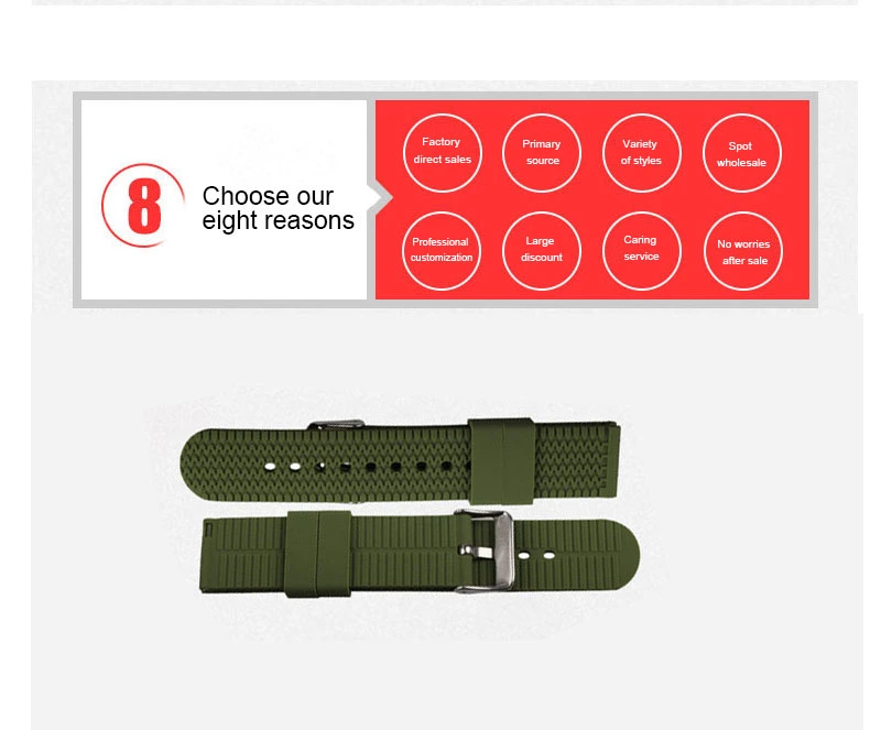 Hot Products Smart Custom Rubber Silicone Watch Strap