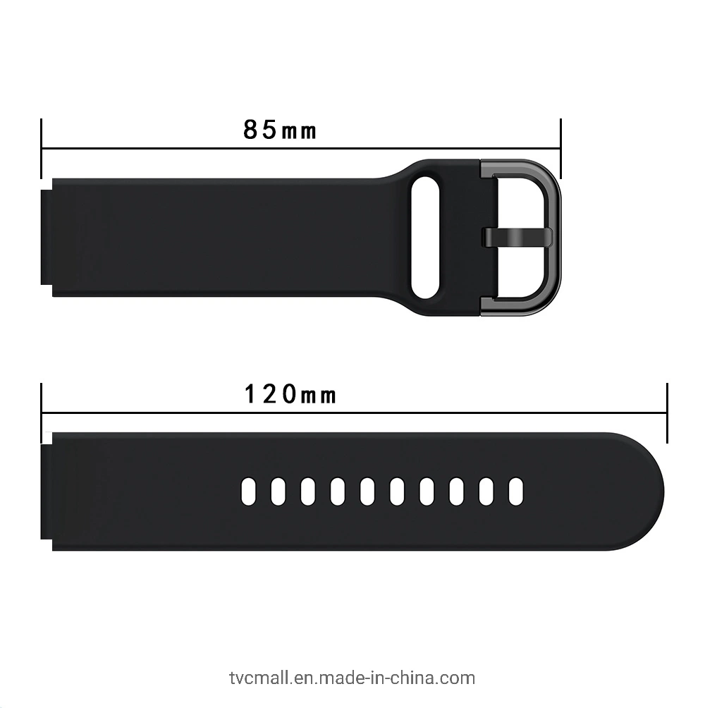 16mm Quick Release Silicone Watch Bands Strap with Colorful Buckle for Huawei Watch Fit Mini / Talkband B3 / Talkband B6 - Black