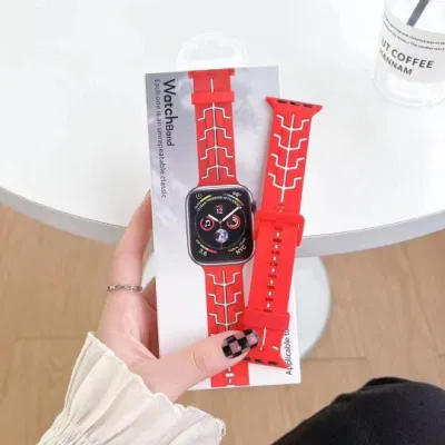 Fashion Rubber Watch Bands Soft Sport Silicone Apple Wristbands Replacement Watch Strap for iWatch Series 7 6 5