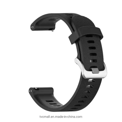 20mm Silicone Watch Strap for Garmin Forerunner 245 Smart Watch Band Replacement