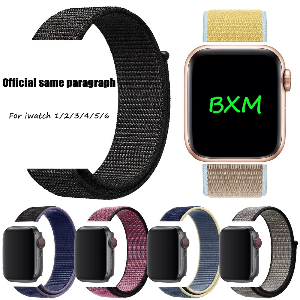 Newest Color Woven Nylon Sport Loop for Apple Watch Band 44mm 42mm 40mm 38mm Wrist Strap for iWatch