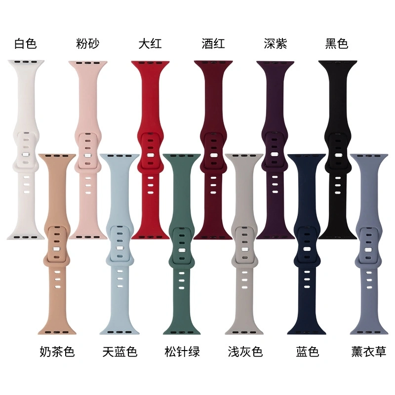 2022 Wholesale Watch Strap Silicone Sport Smart Watch Band Accessories Multi-Color for Apple Watch with Factory Price and Cheap Shipment