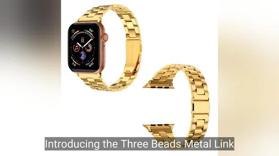 Deployment Clasp Men Stainless Steel Adjustable Metal Watch Strap for Apple Watch