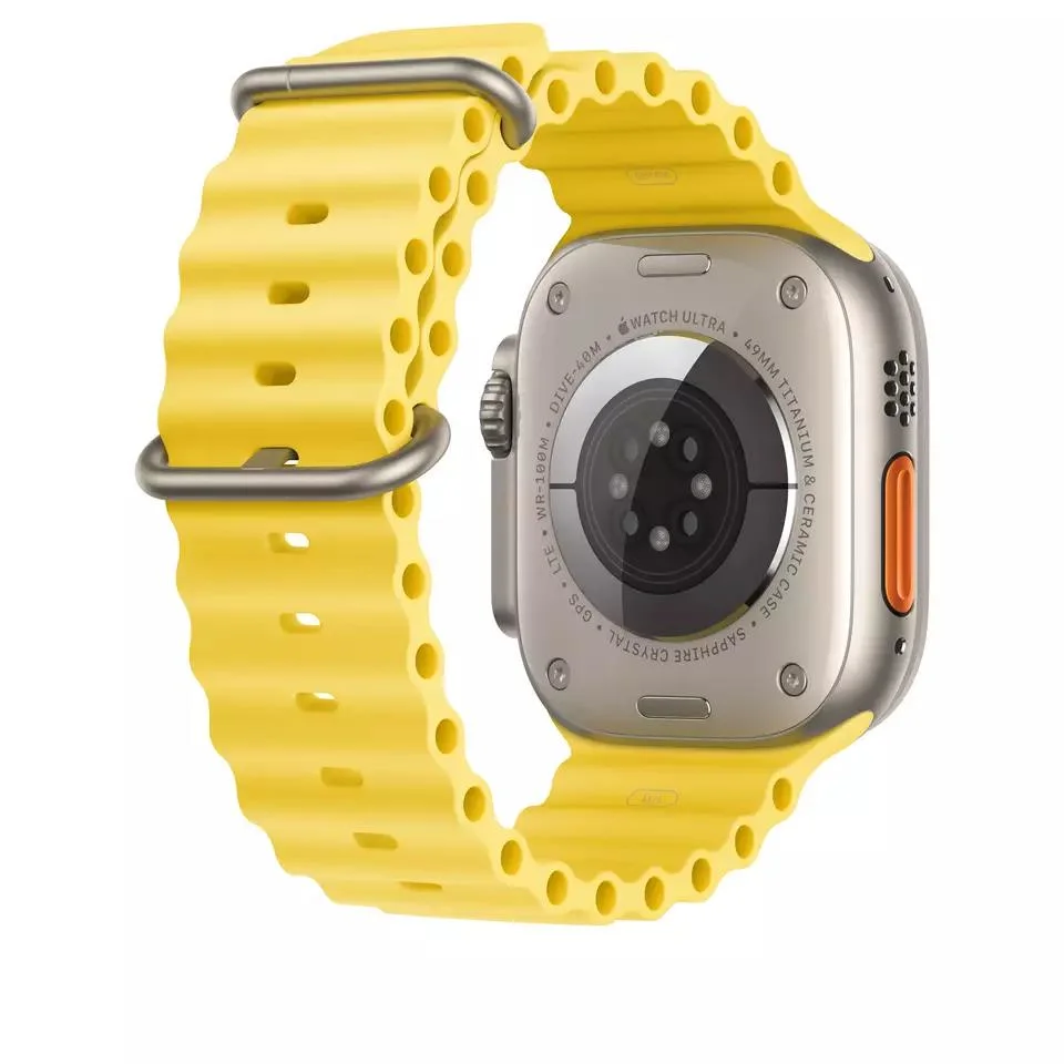 Newest Ocean Strap for Apple Watch Ultra 49mm Se 8 7 6 5 3 45mm 41mm 42mm 38mm Silicone Sport Bracelet