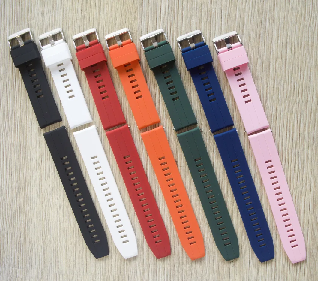Silicone Rubber Watch Strap for Huawei Watch 20mm 22mm Smart Watch Band for Gt Gt2 for Samsung Galaxy Watch Strap Leather I Watch Strap Band 20mm Watch Strap