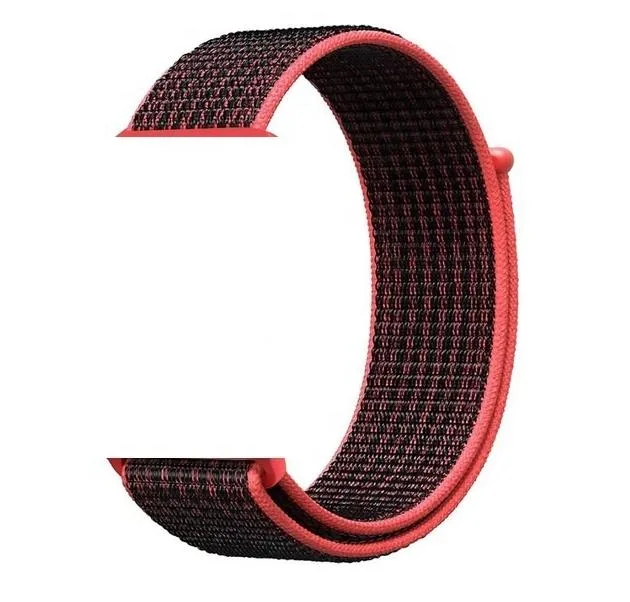 Sport Loop Woven Fabric Nylon Bracelet Watch Band Strap for Apple Watch