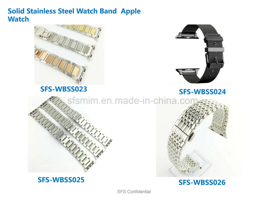 Solid Stainless Steel 304 Watch Strap for Apple Watch Sfs-Wbss023