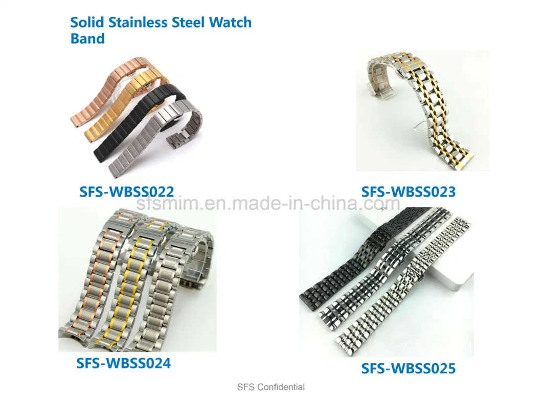 Solid Stainless Steel 304 Watch Strap for Apple Watch Sfs-Wbss023