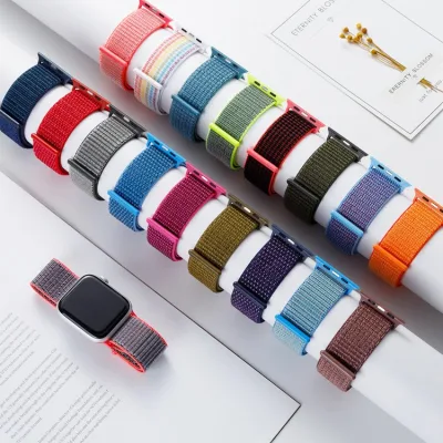Newest Color Woven Nylon Sport Loop for Apple Watch Band 44mm 42mm 40mm 38mm Wrist Strap for iWatch