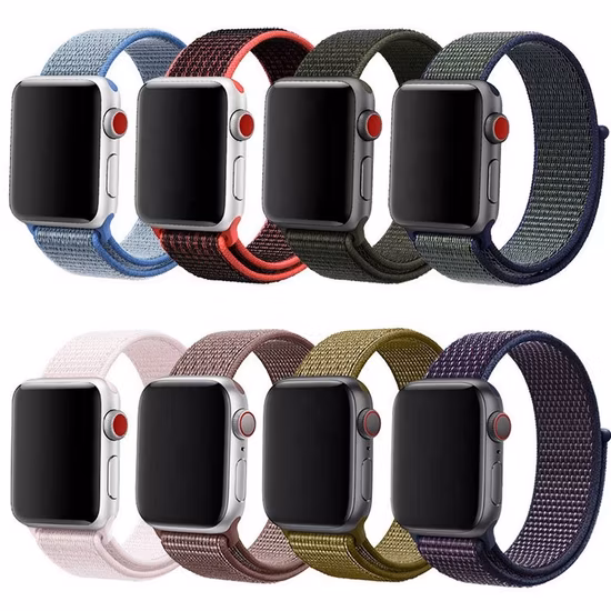 Newest Color Woven Nylon Sport Loop for Apple Watch Band 44mm 42mm 40mm 38mm Wrist Strap for iWatch