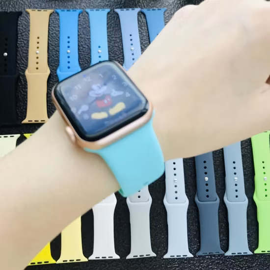 Rubber Watch Strap with Quick Release Pin