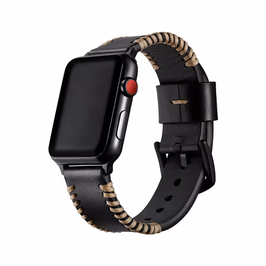 Factory Price New Design Leopard Pattern Leather Watch Bands 38mm Apple Watch Straps