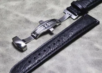 Ostrich Genuine Leather Watch Strap